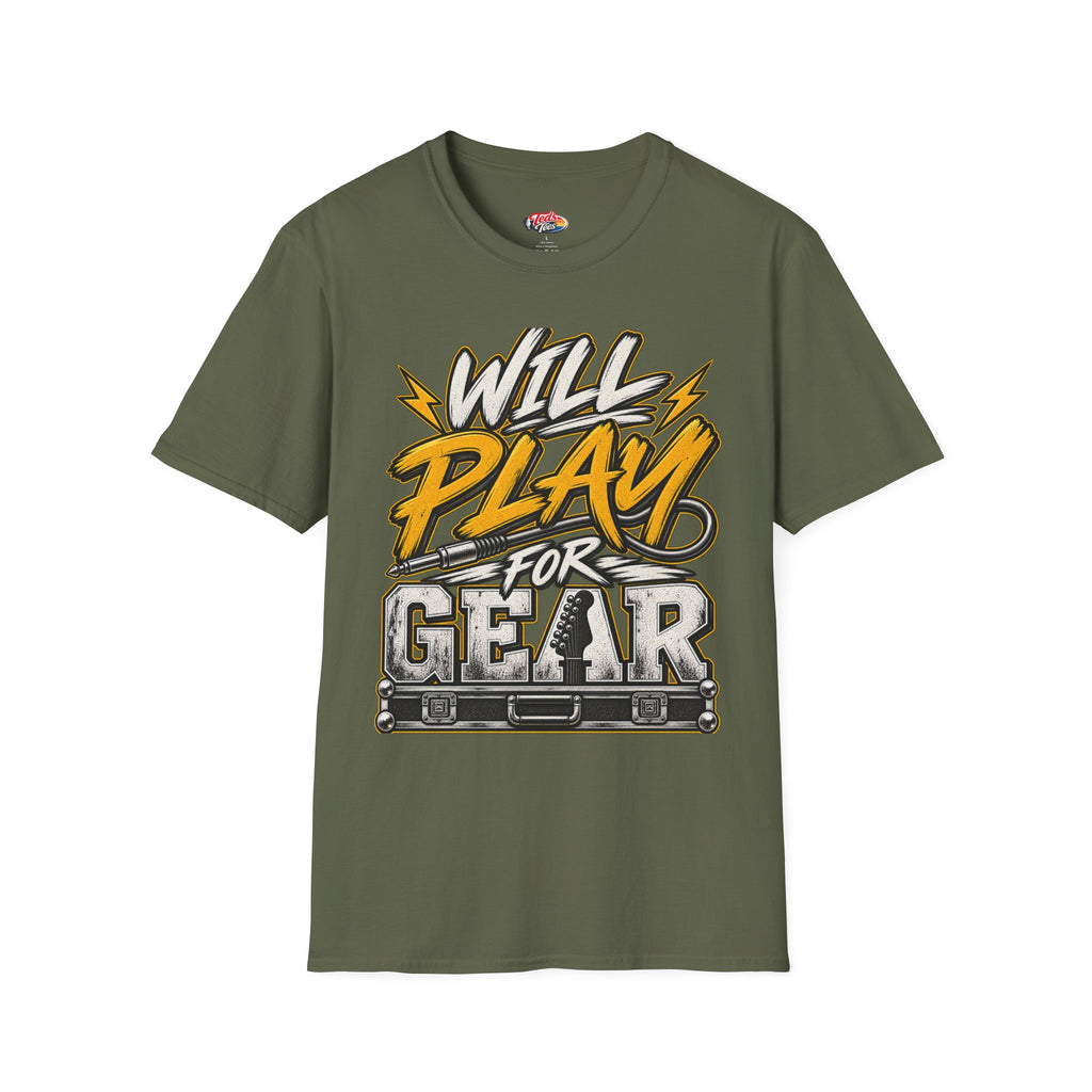Will Play For Gear T-Shirt