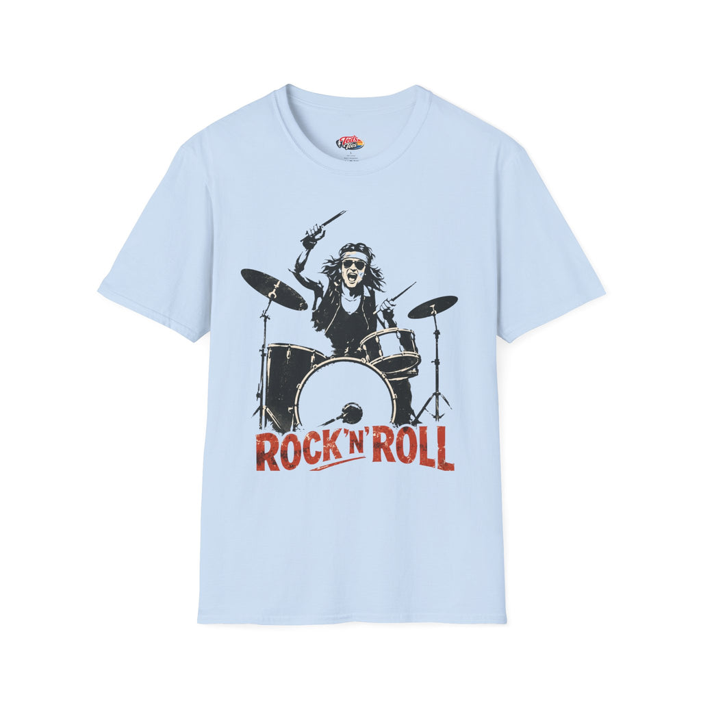 Rock'n'Roll Drummer T-Shirt — Vintage Band Tee for Music Lovers
