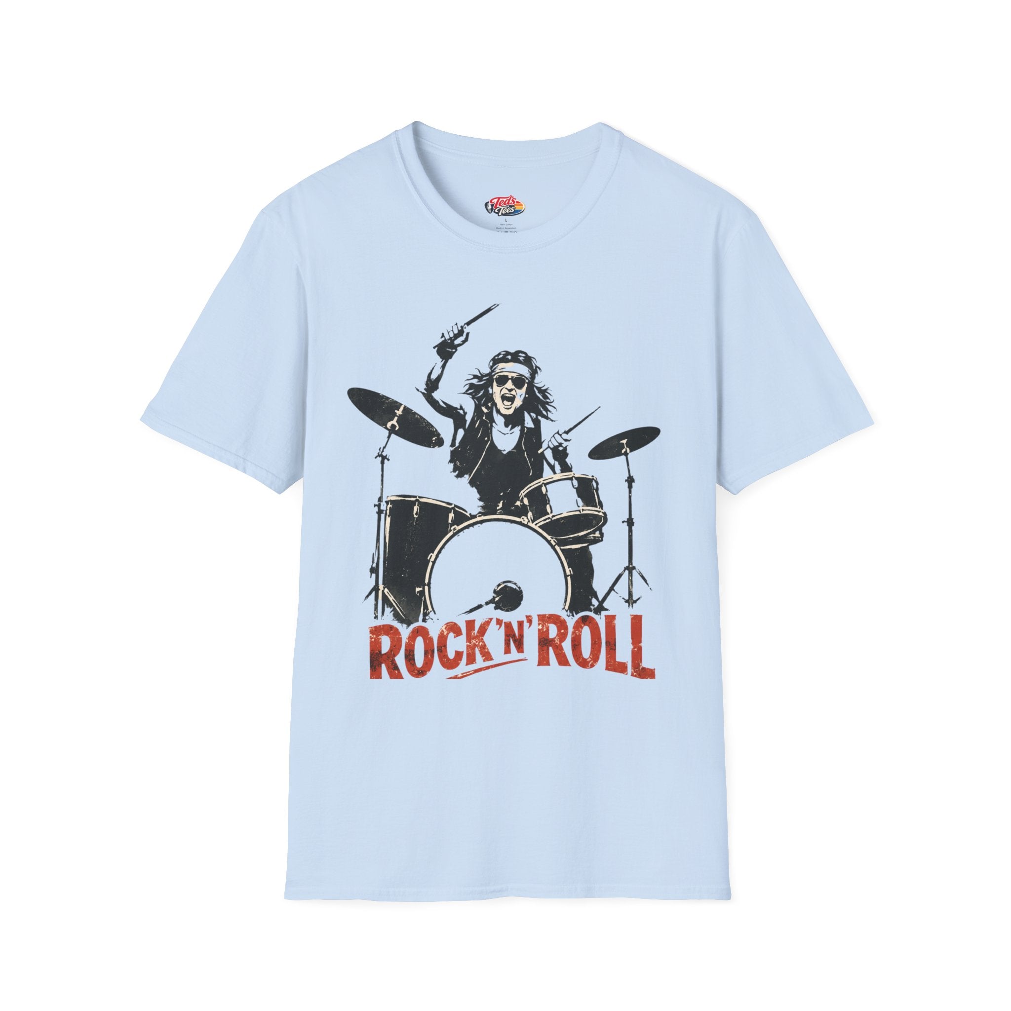 Rock'n'Roll Drummer T-Shirt — Vintage Band Tee for Music Lovers