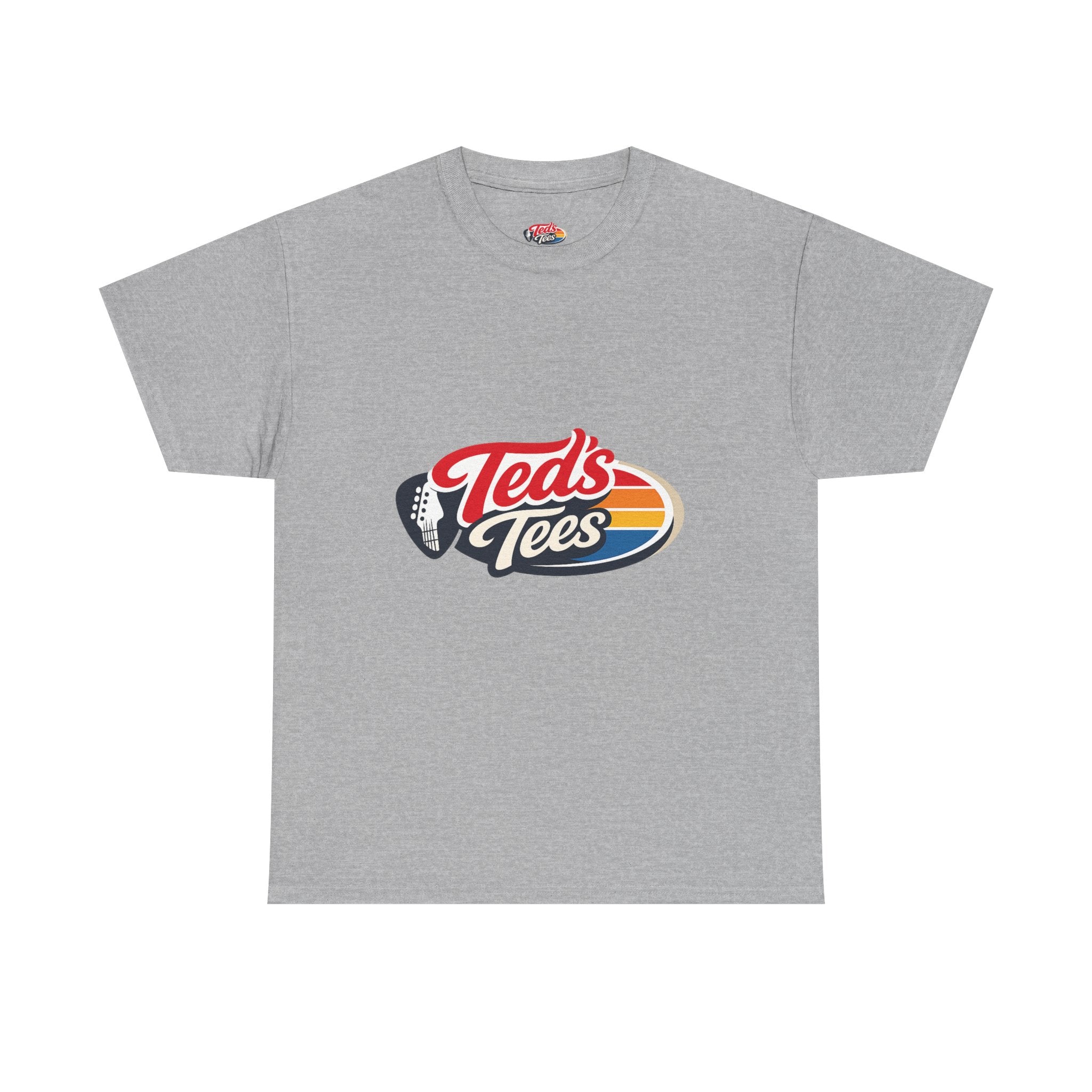 Retro 'Ted's Tees' Logo T-Shirt — Vintage Surf Stripe Graphic Tee