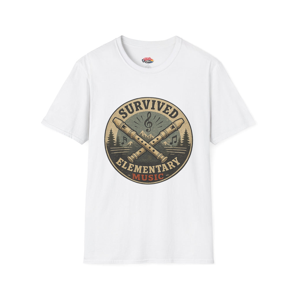 I Survived Elementary Music T-Shirt — Funny Music Teacher / Student Gift