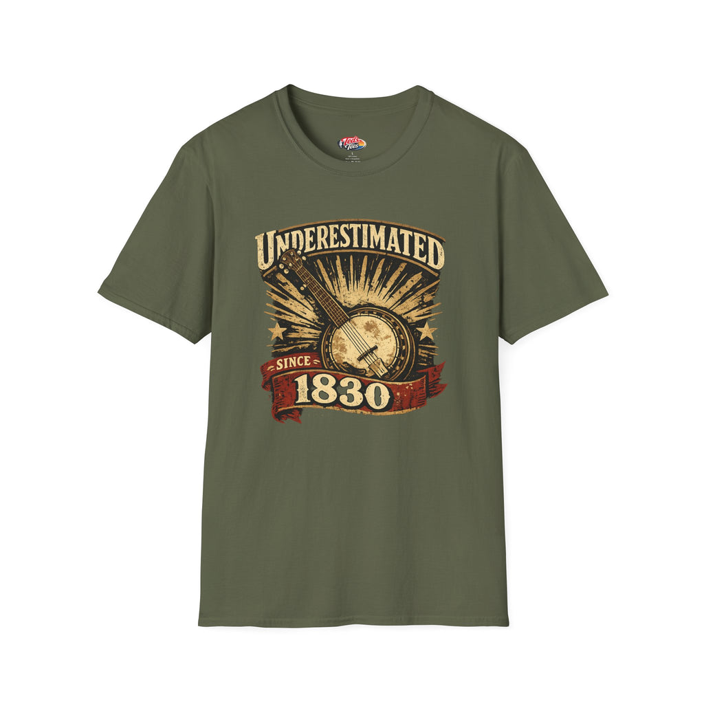 Underestimated Since 1830 Guitar Graphic T-Shirt — Vintage Music Tee