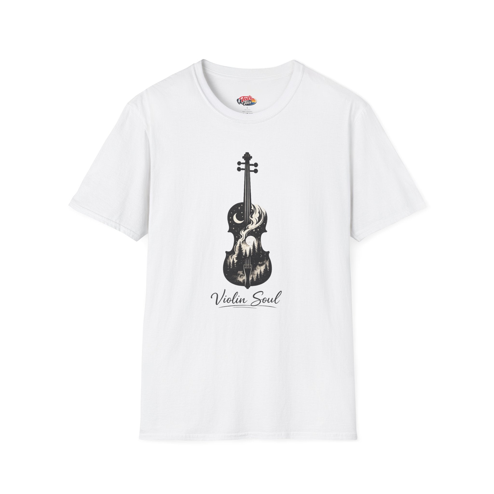 Violin Soul T-Shirt — Artistic Violin Graphic Tee for Musicians & Music Lovers