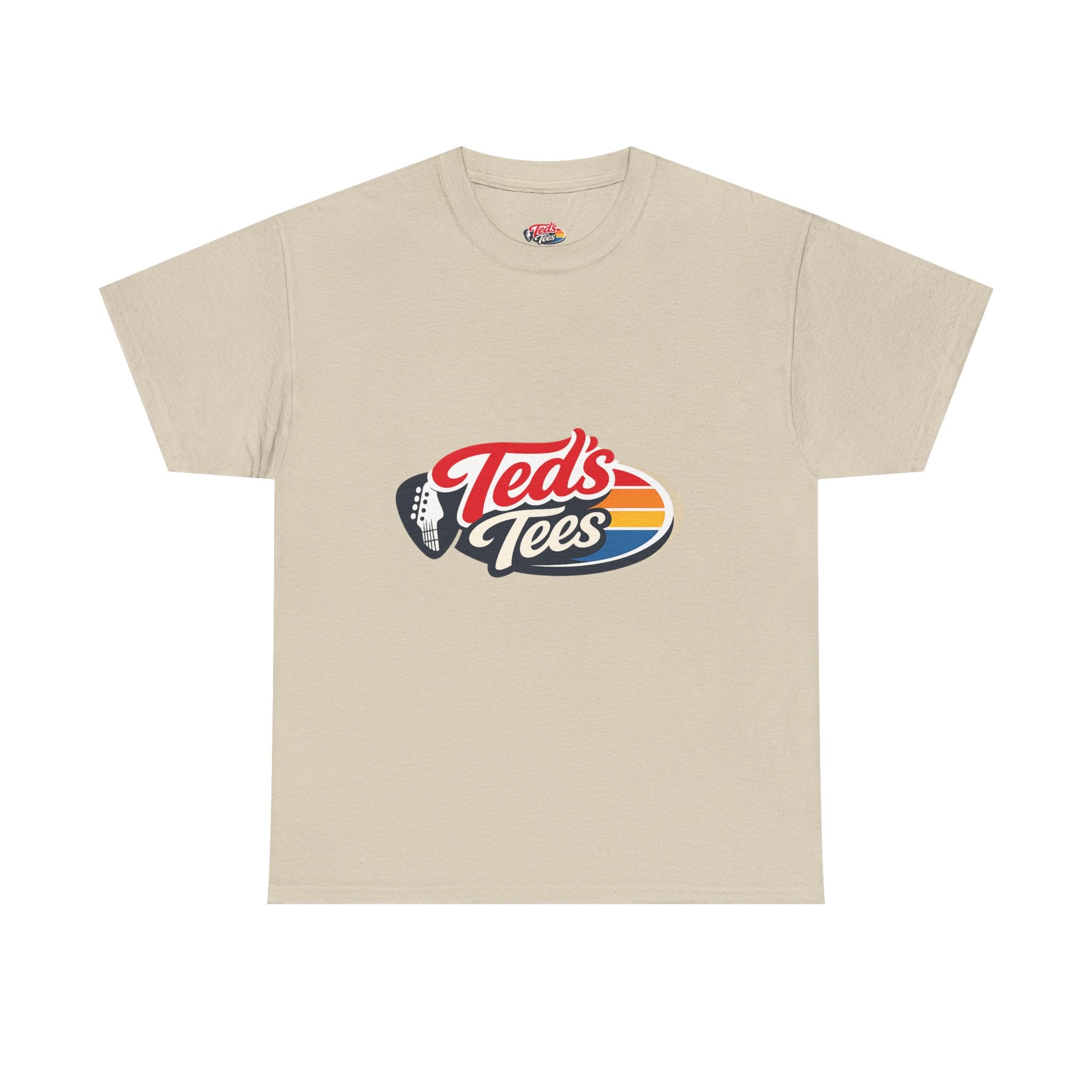 Retro 'Ted's Tees' Logo T-Shirt — Vintage Surf Stripe Graphic Tee