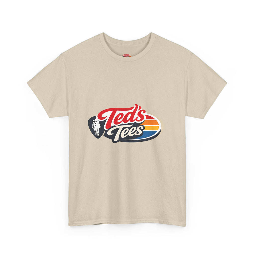 Retro 'Ted's Tees' Logo T-Shirt — Vintage Surf Stripe Graphic Tee