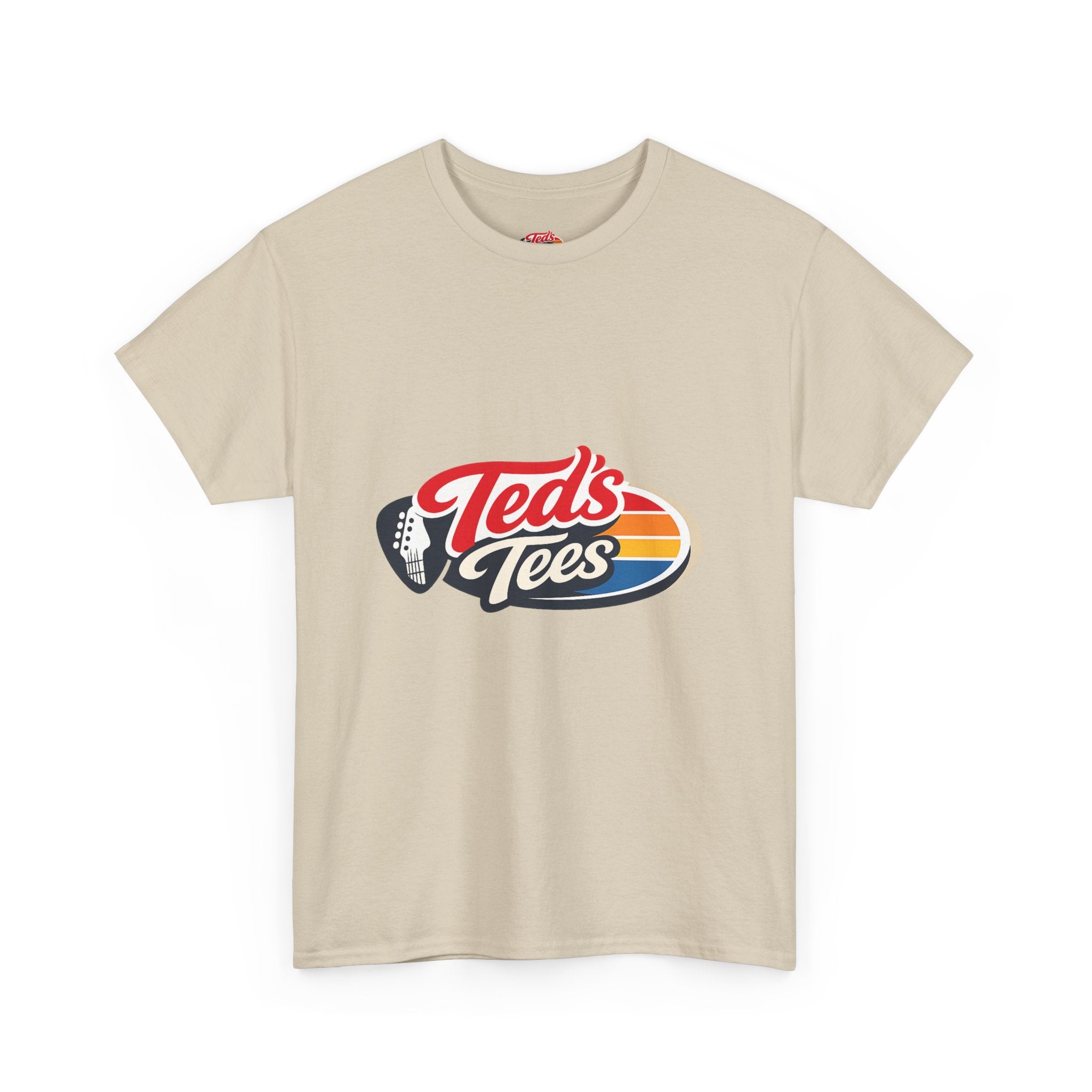 Retro 'Ted's Tees' Logo T-Shirt — Vintage Surf Stripe Graphic Tee
