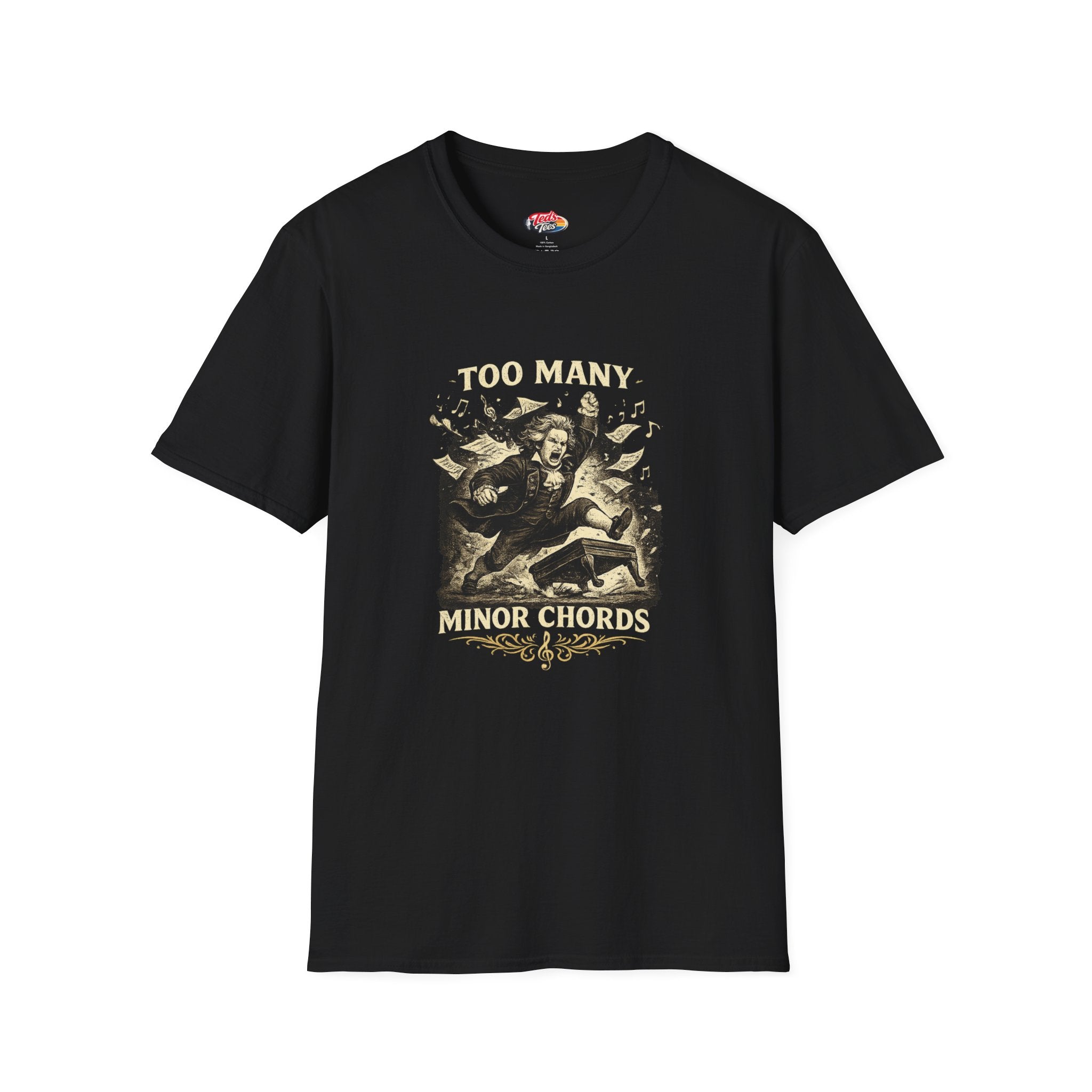 T-Shirt — “Too Many Minor Chords” Graphic Tee