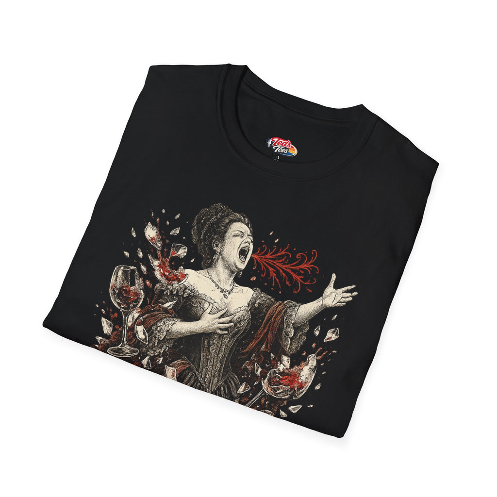 Opera Singer T-Shirt — "High Notes High Damage" Graphic Tee for Musicians & Theater Fans