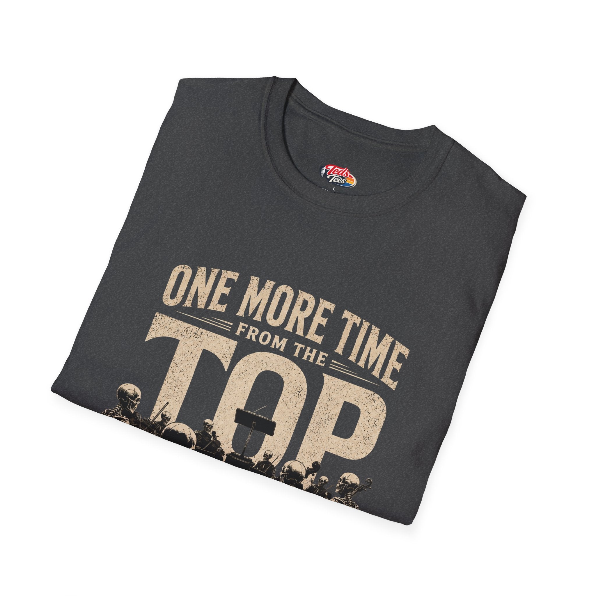 One More Time From The Top Orchestra T-Shirt — Conductor & Musicians Vintage Music Tee