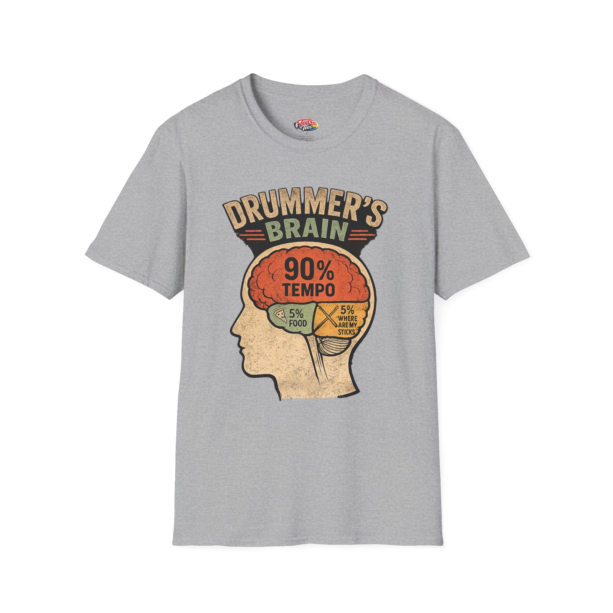 Drummer's Brain 90% Tempo T-Shirt