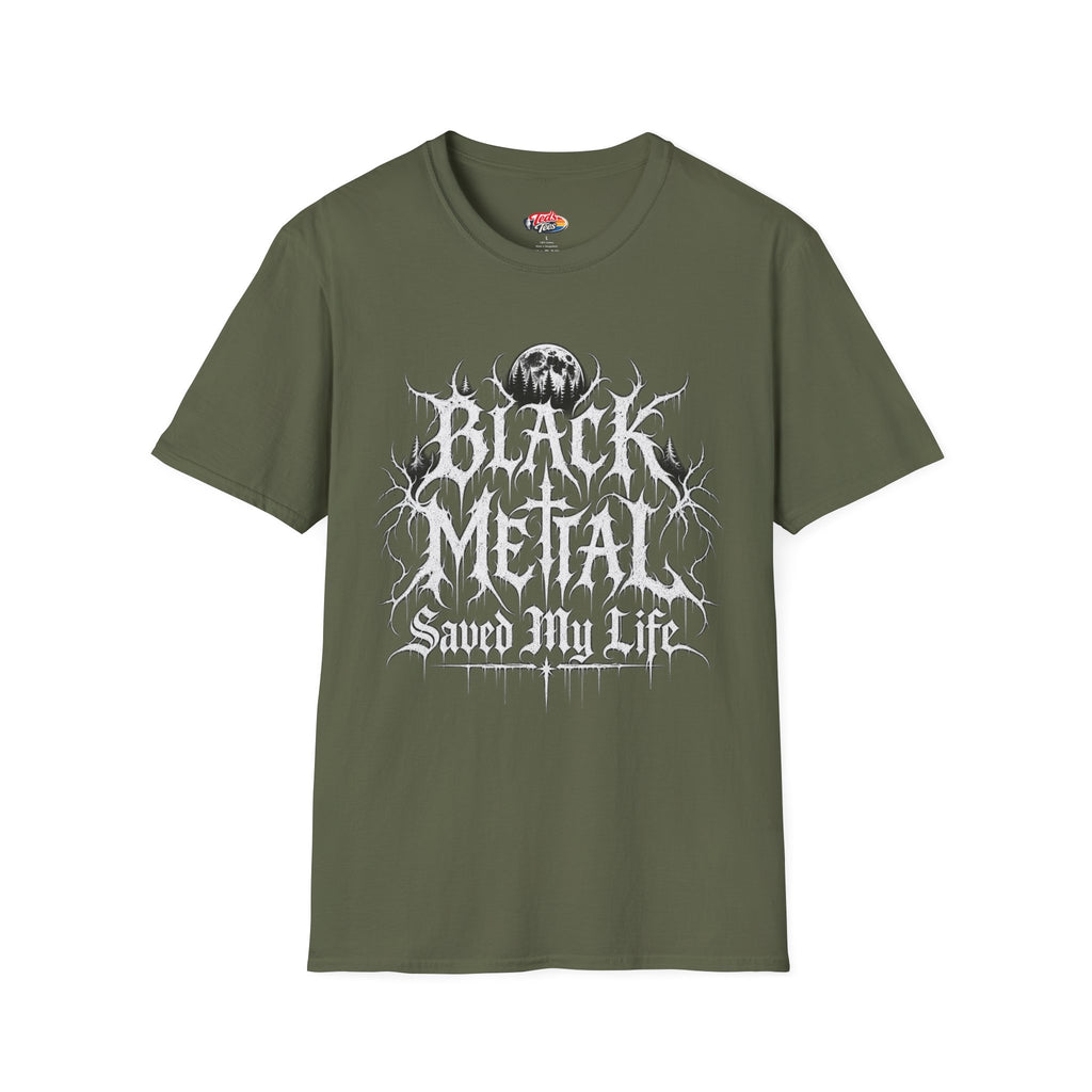 Black metal saved my life t-shirt