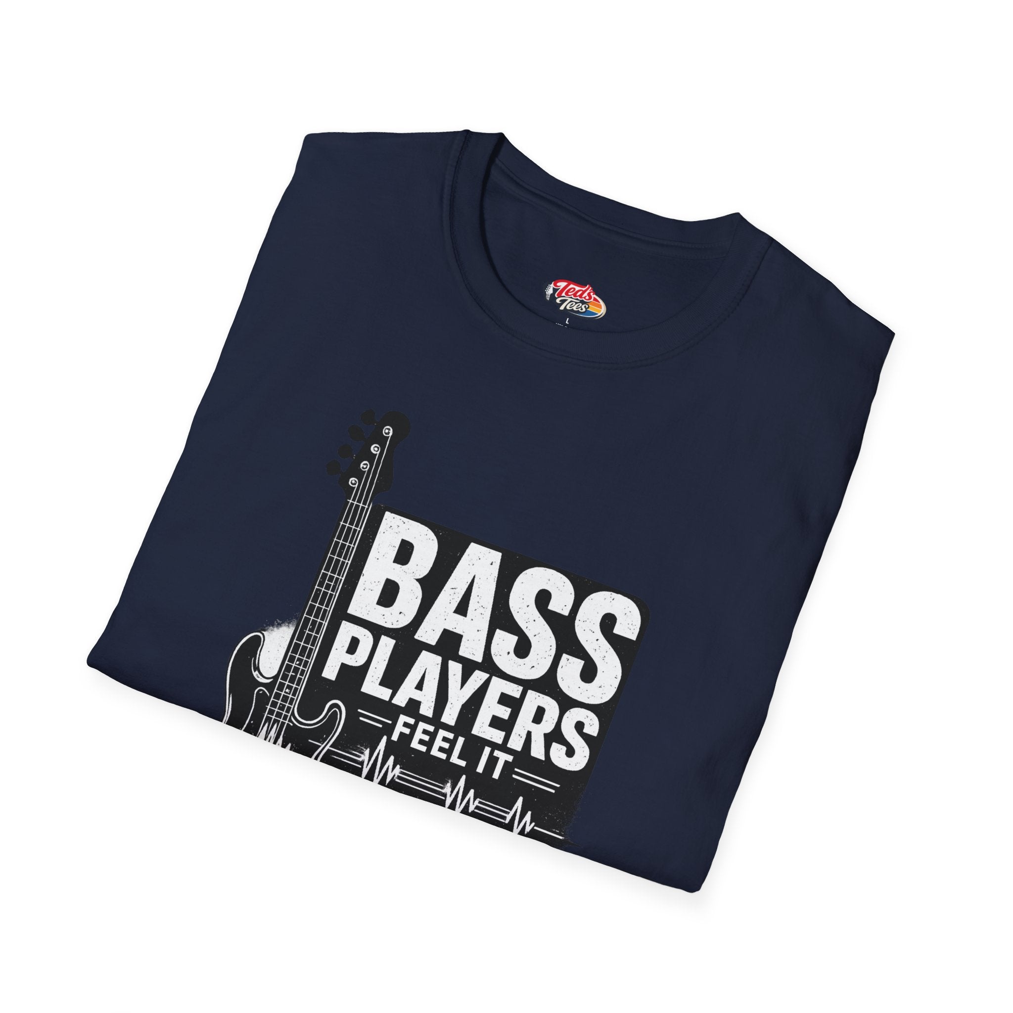 Bass Players Feel It Deeper T-Shirt – Guitarist Bassist Musician Tee