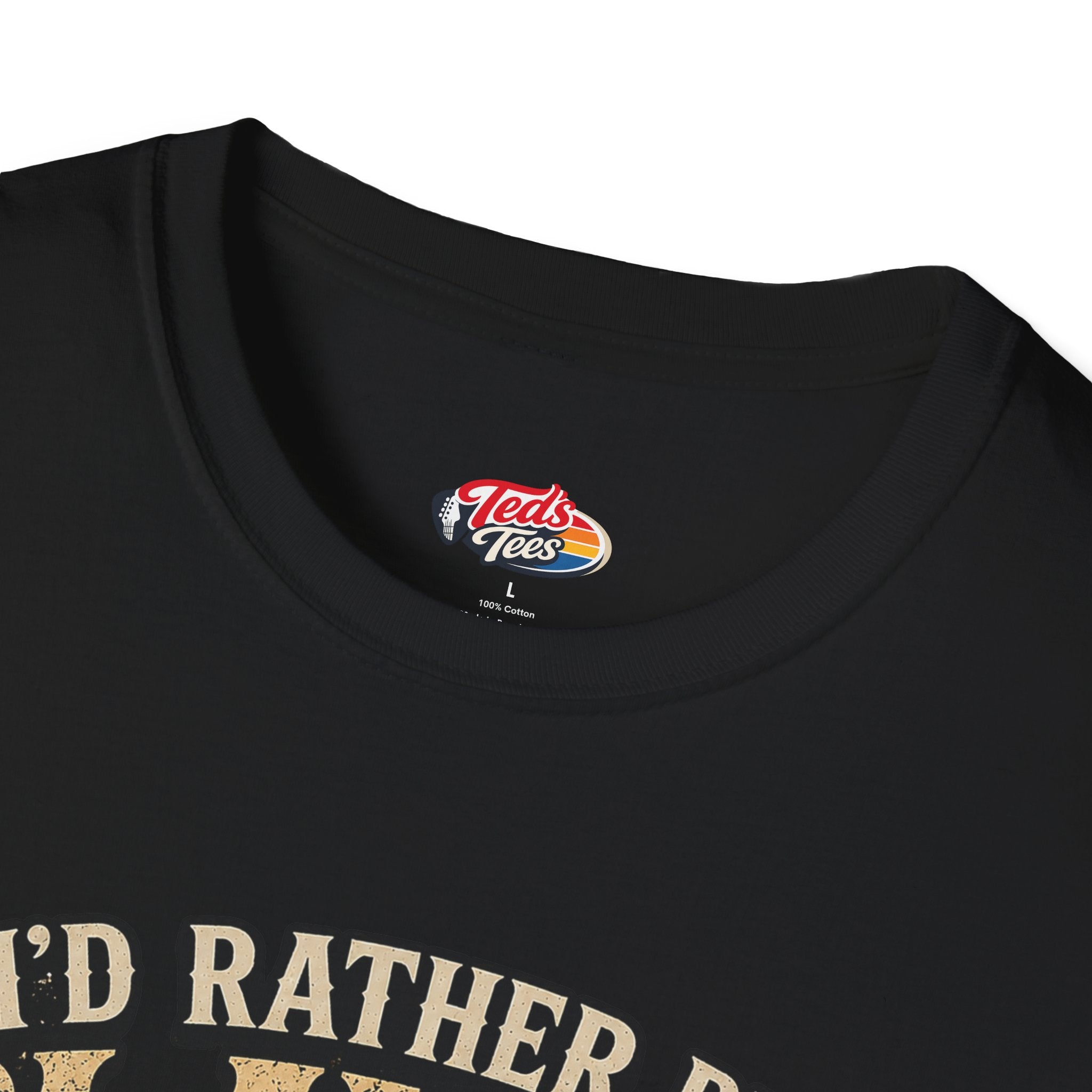 I'd Rather Be Playing Guitar T-Shirt — Vintage Sunset Music Tee