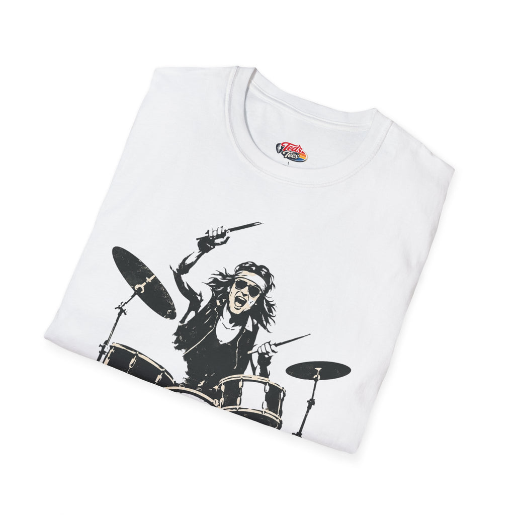 Rock'n'Roll Drummer T-Shirt — Vintage Band Tee for Music Lovers