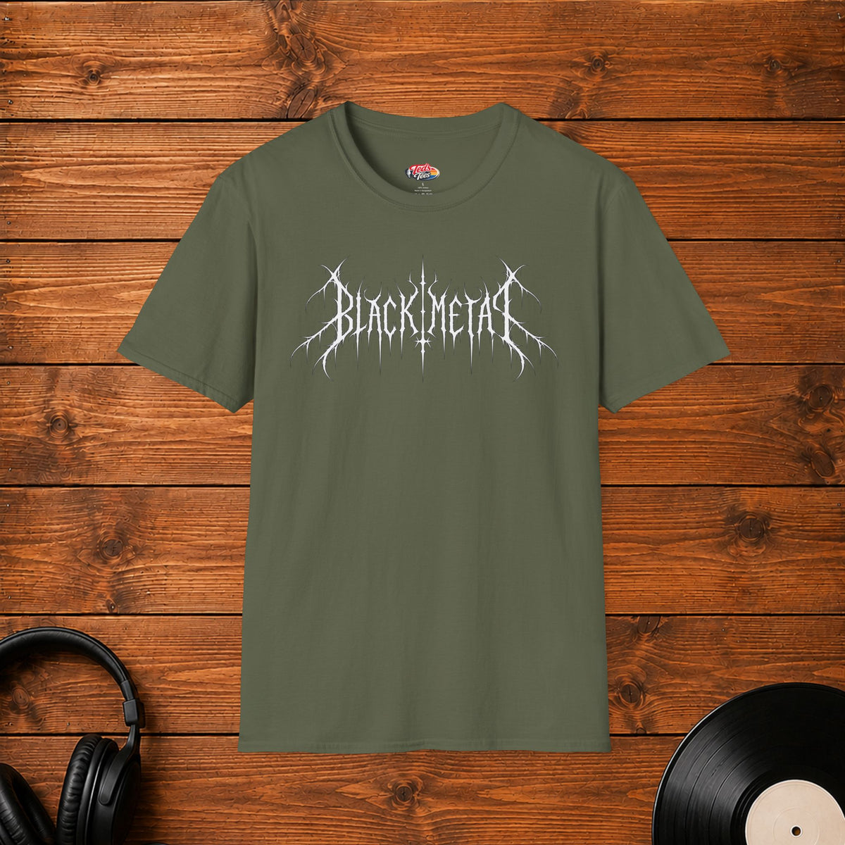 Black Metal Text T-Shirt
