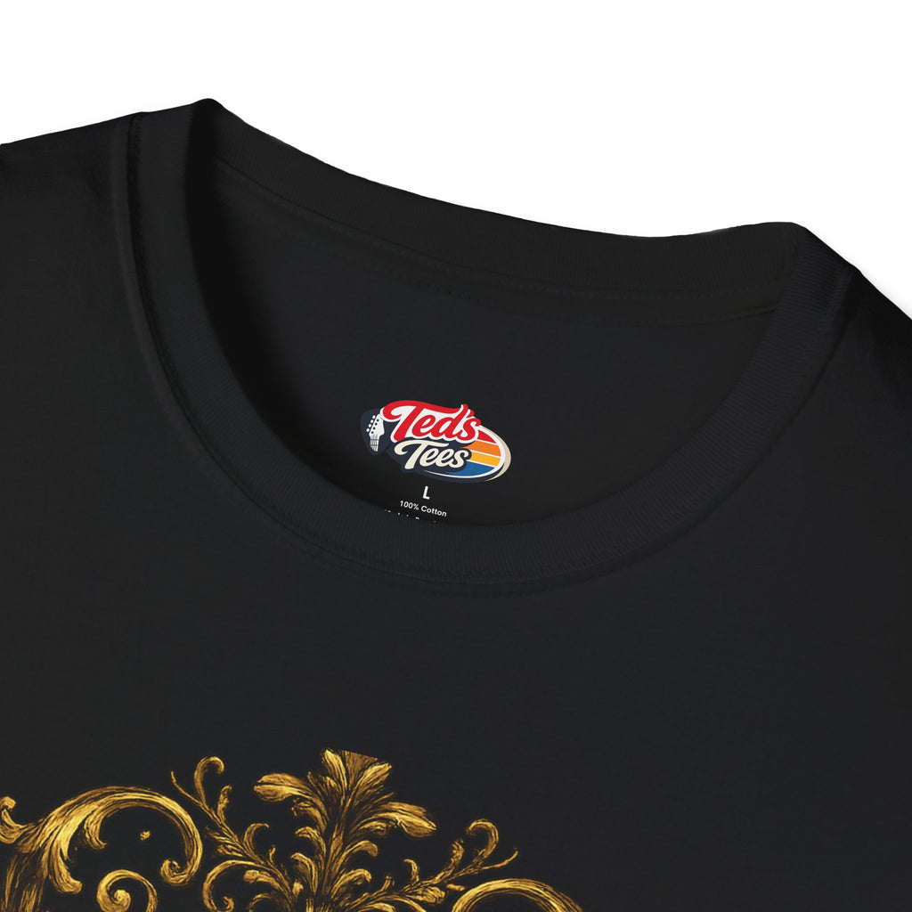 Baroque Violin T‑Shirt — Ornate Vintage Instrument Graphic Tee