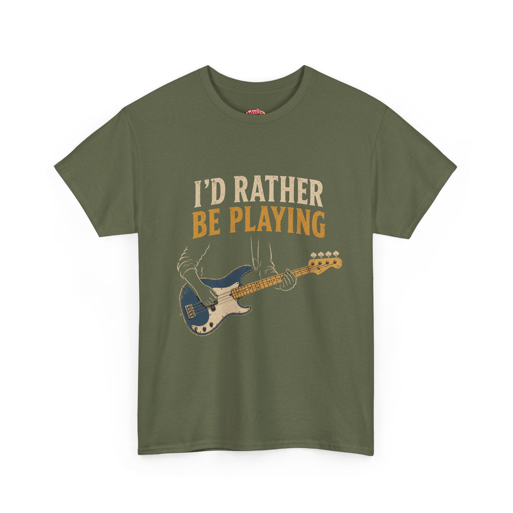 Electric Bass 'I'd Rather Be Playing' Tee