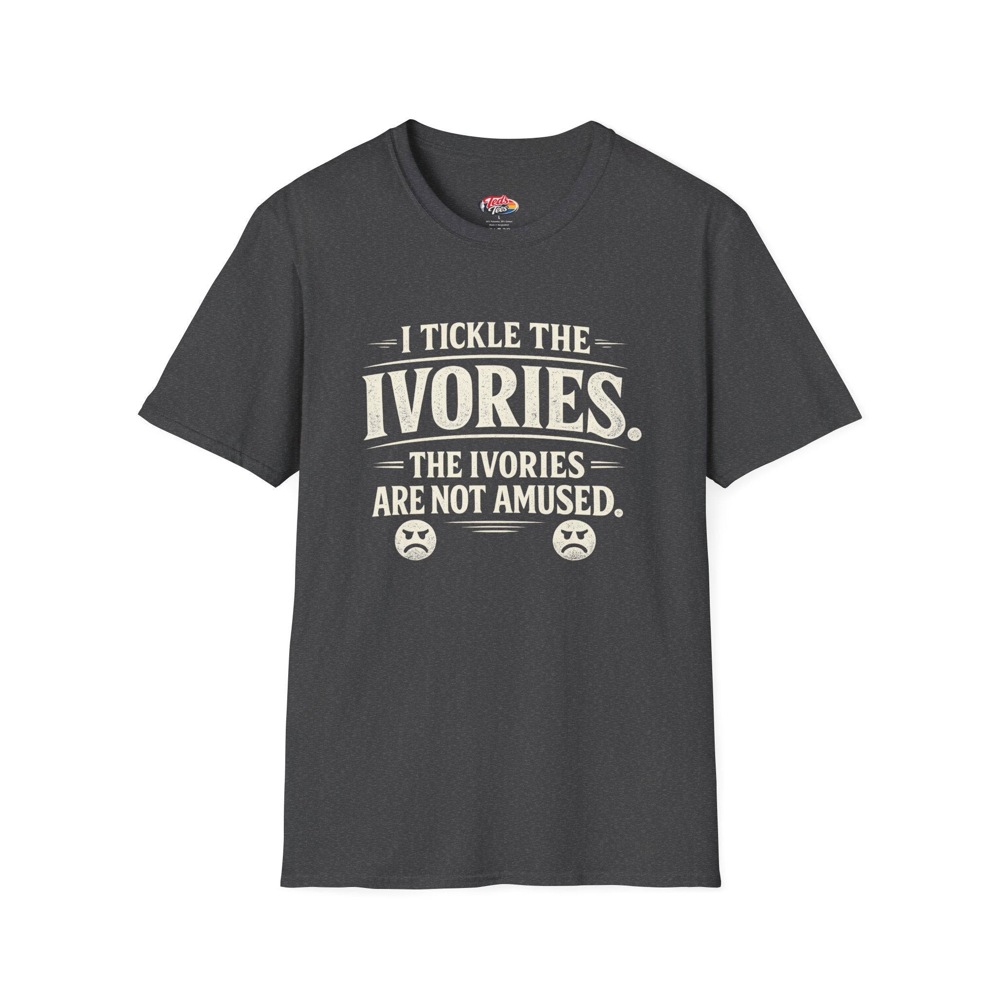 I Tickle the Ivories Piano T-Shirt — Funny Musician Gift