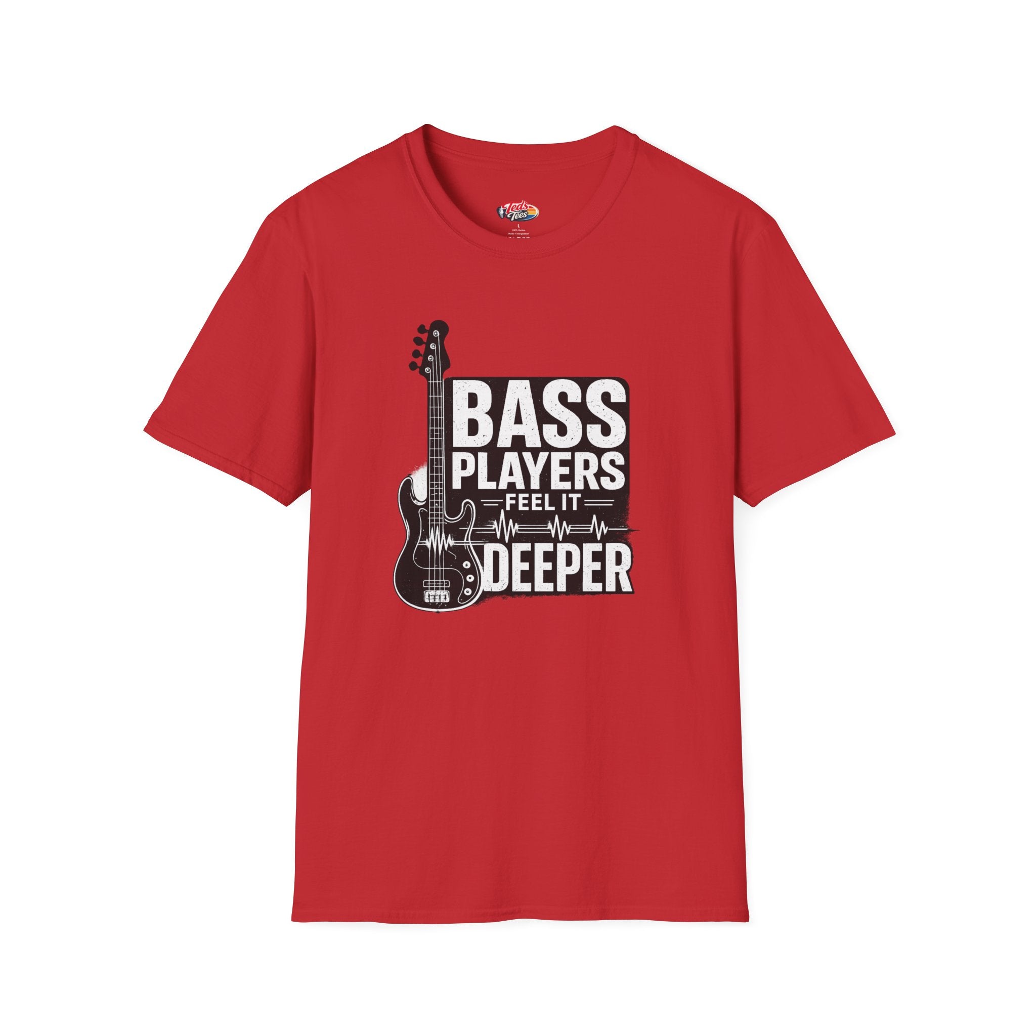 Bass Players Feel It Deeper T-Shirt – Guitarist Bassist Musician Tee