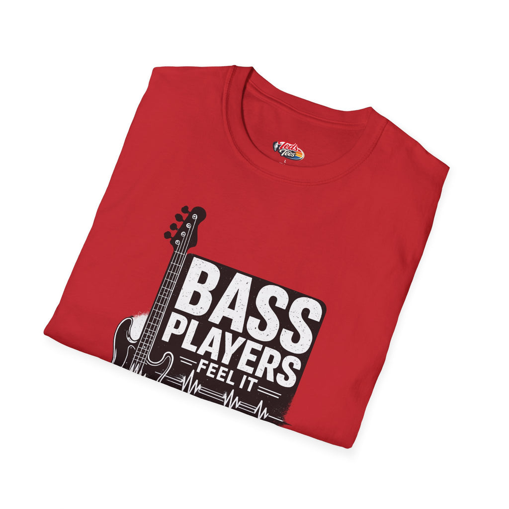 Bass Players Feel It Deeper T-Shirt – Guitarist Bassist Musician Tee