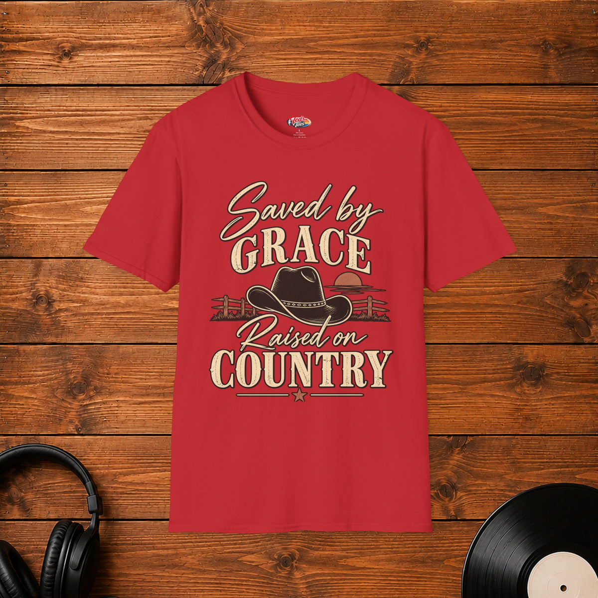 Saved By Grace Raised On Country T-Shirt