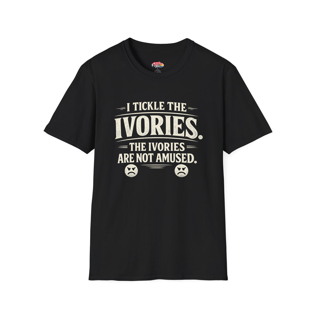 I Tickle the Ivories Piano T-Shirt — Funny Musician Gift