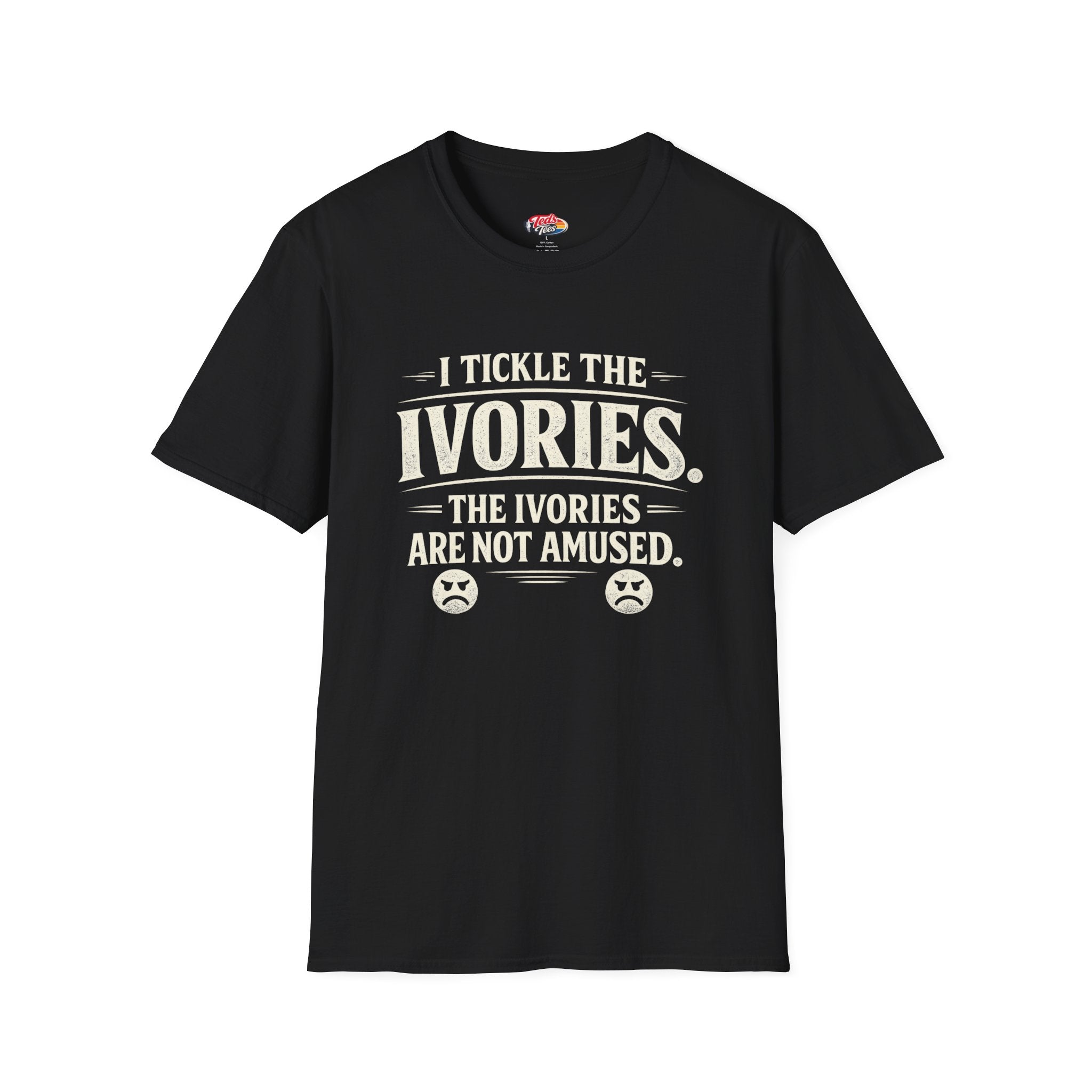 I Tickle the Ivories Piano T-Shirt — Funny Musician Gift