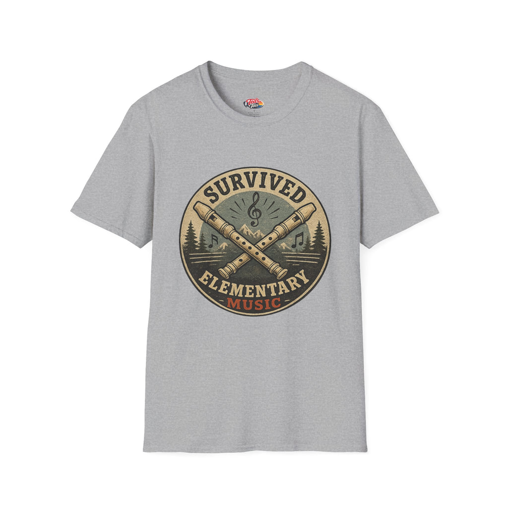 I Survived Elementary Music T-Shirt — Funny Music Teacher / Student Gift