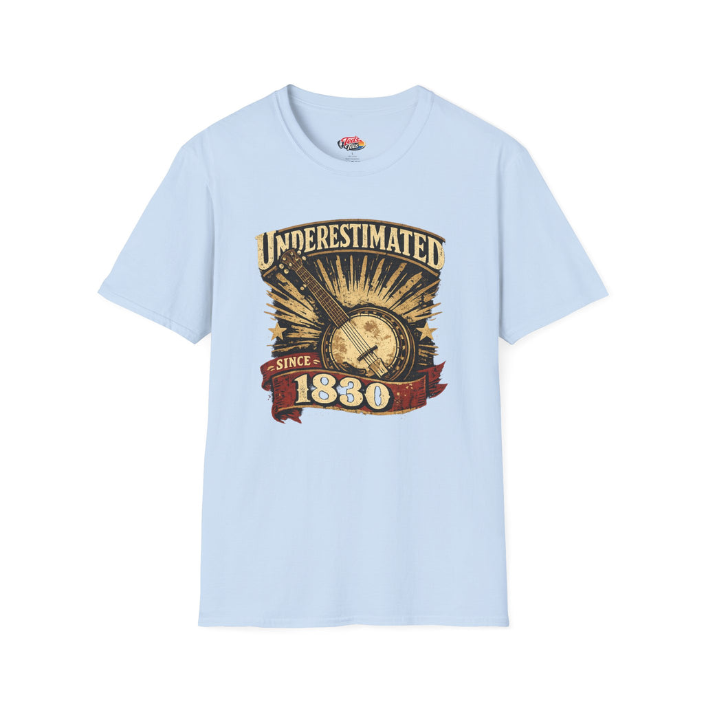 Underestimated Since 1830 Guitar Graphic T-Shirt — Vintage Music Tee