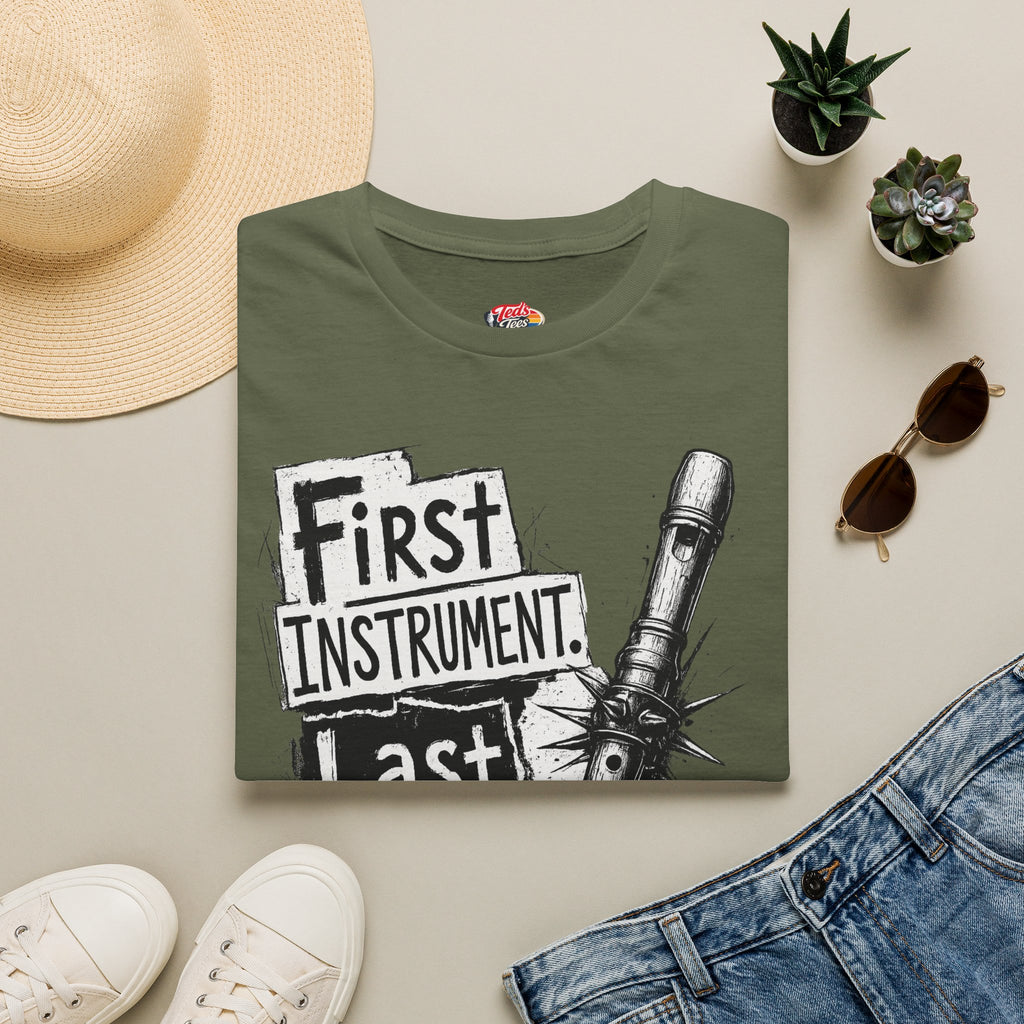 Recorder Player T-Shirt — "First Instrument, Last Nerve" Graphic Tee