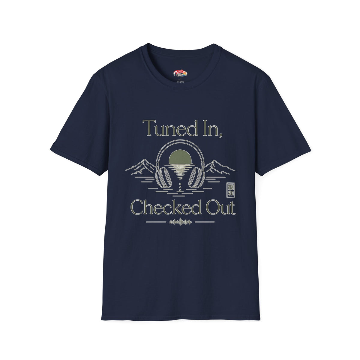 Tuned in, Checked out t-shirt