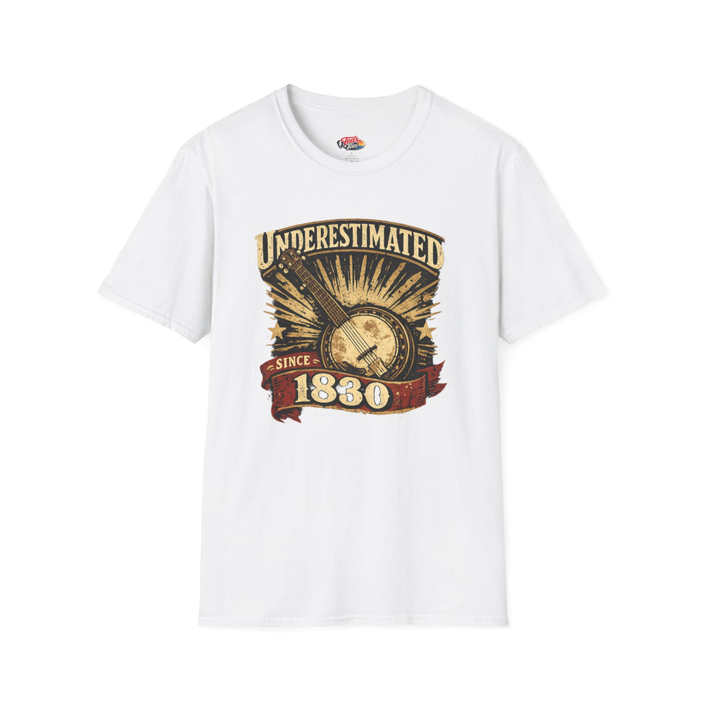 Underestimated Since 1830 Guitar Graphic T-Shirt — Vintage Music Tee