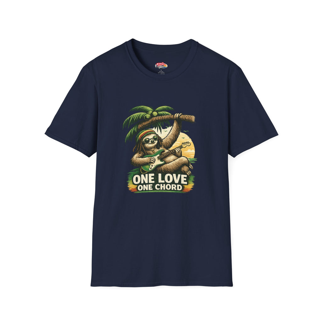 One Love One Chord Sloth T-Shirt — Reggae Guitar Graphic Tee