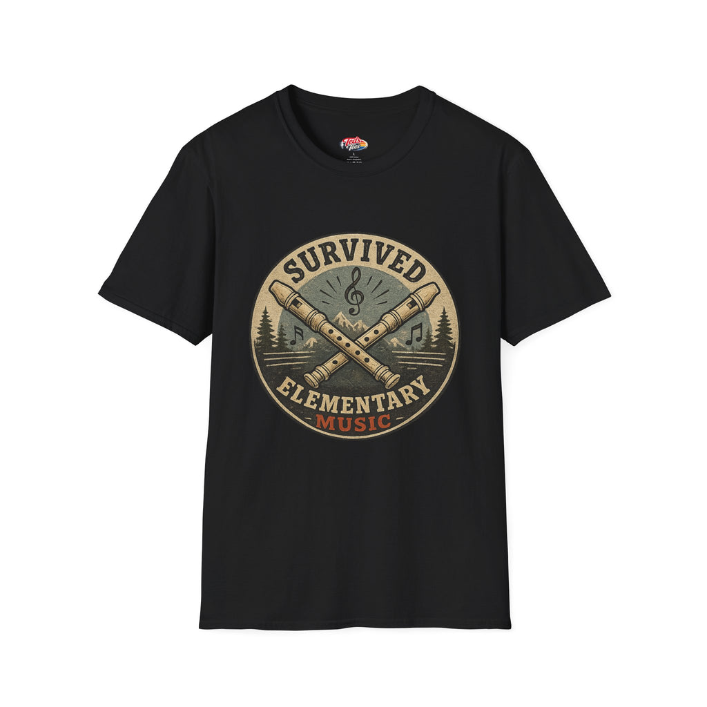 I Survived Elementary Music T-Shirt — Funny Music Teacher / Student Gift