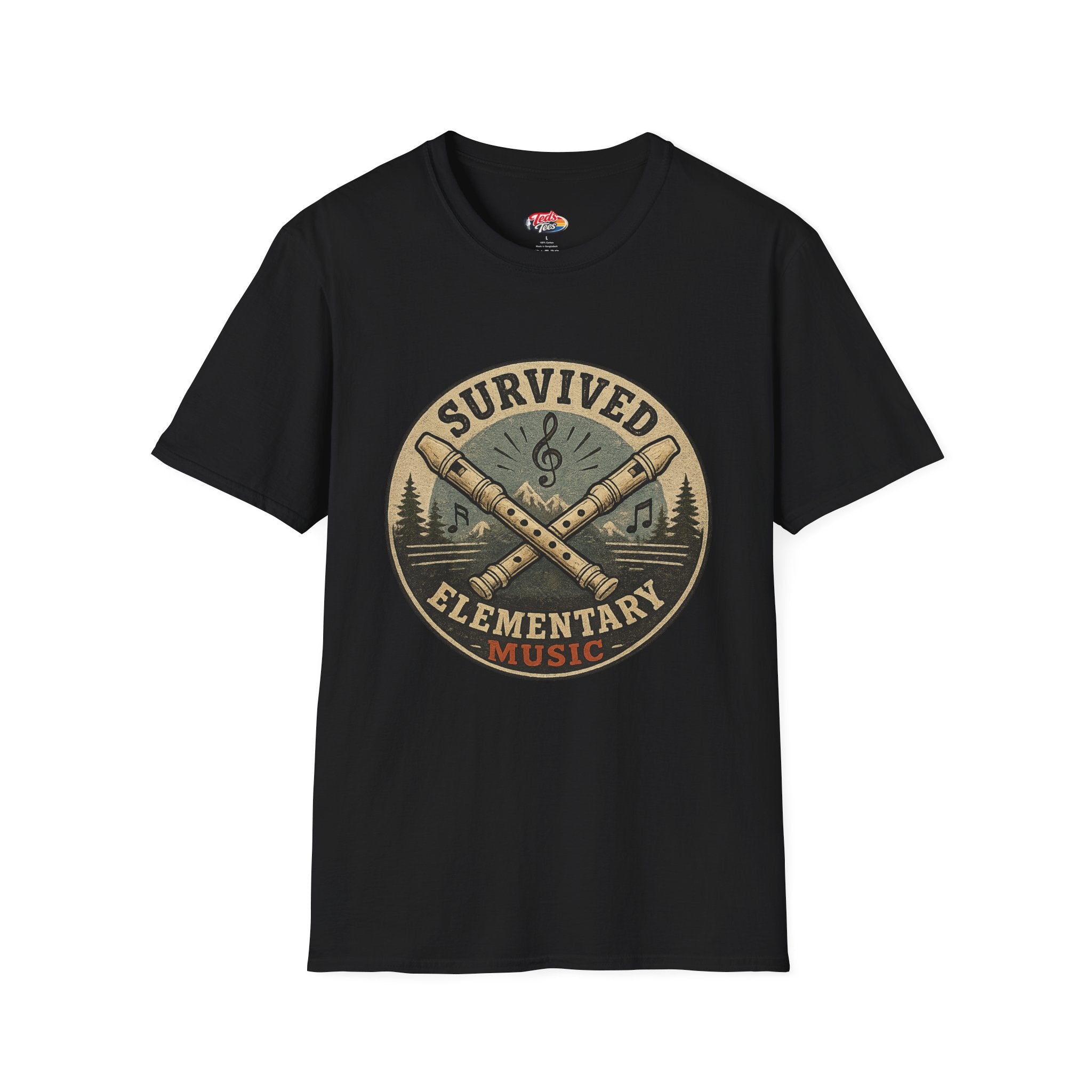 I Survived Elementary Music T-Shirt — Funny Music Teacher / Student Gift