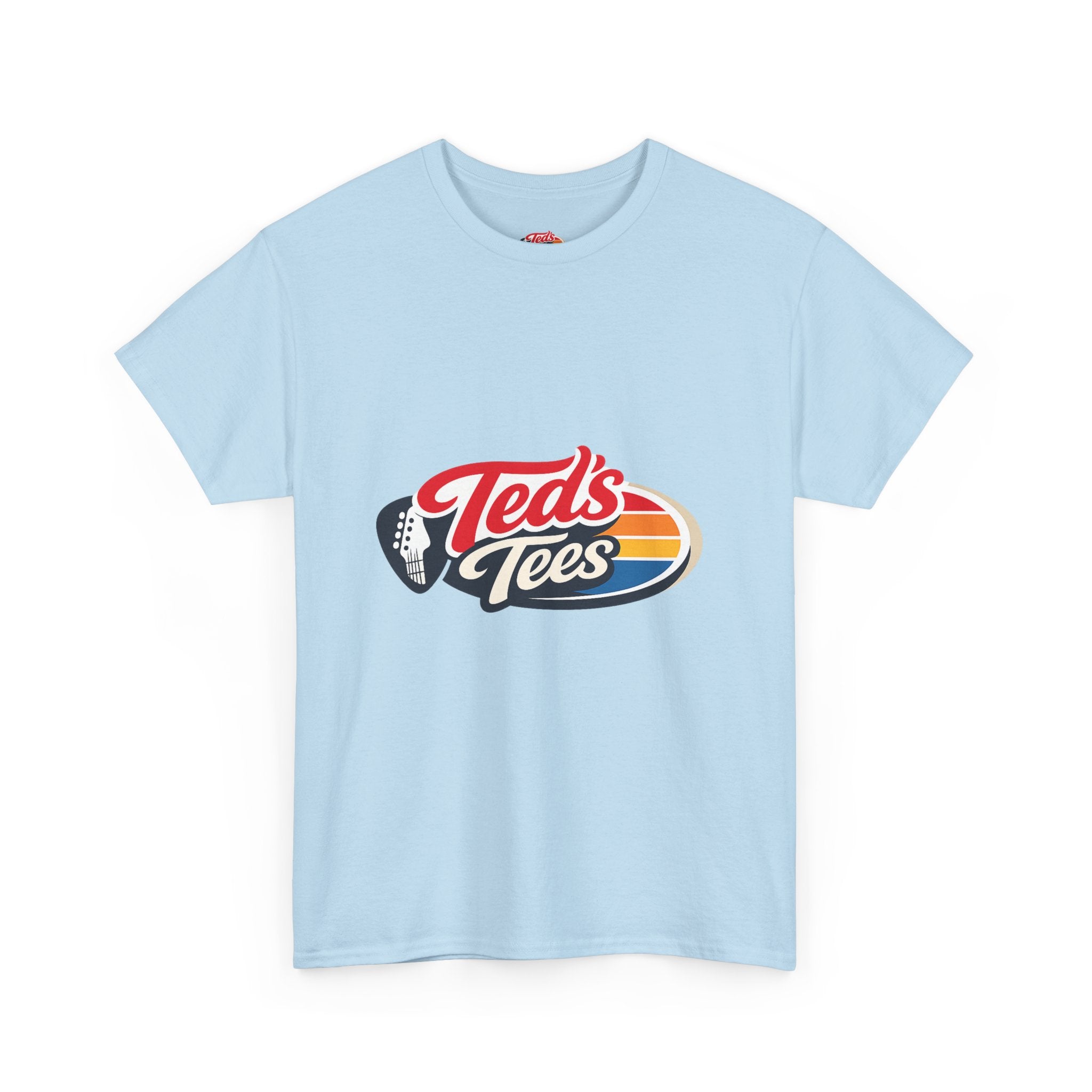 Retro 'Ted's Tees' Logo T-Shirt — Vintage Surf Stripe Graphic Tee