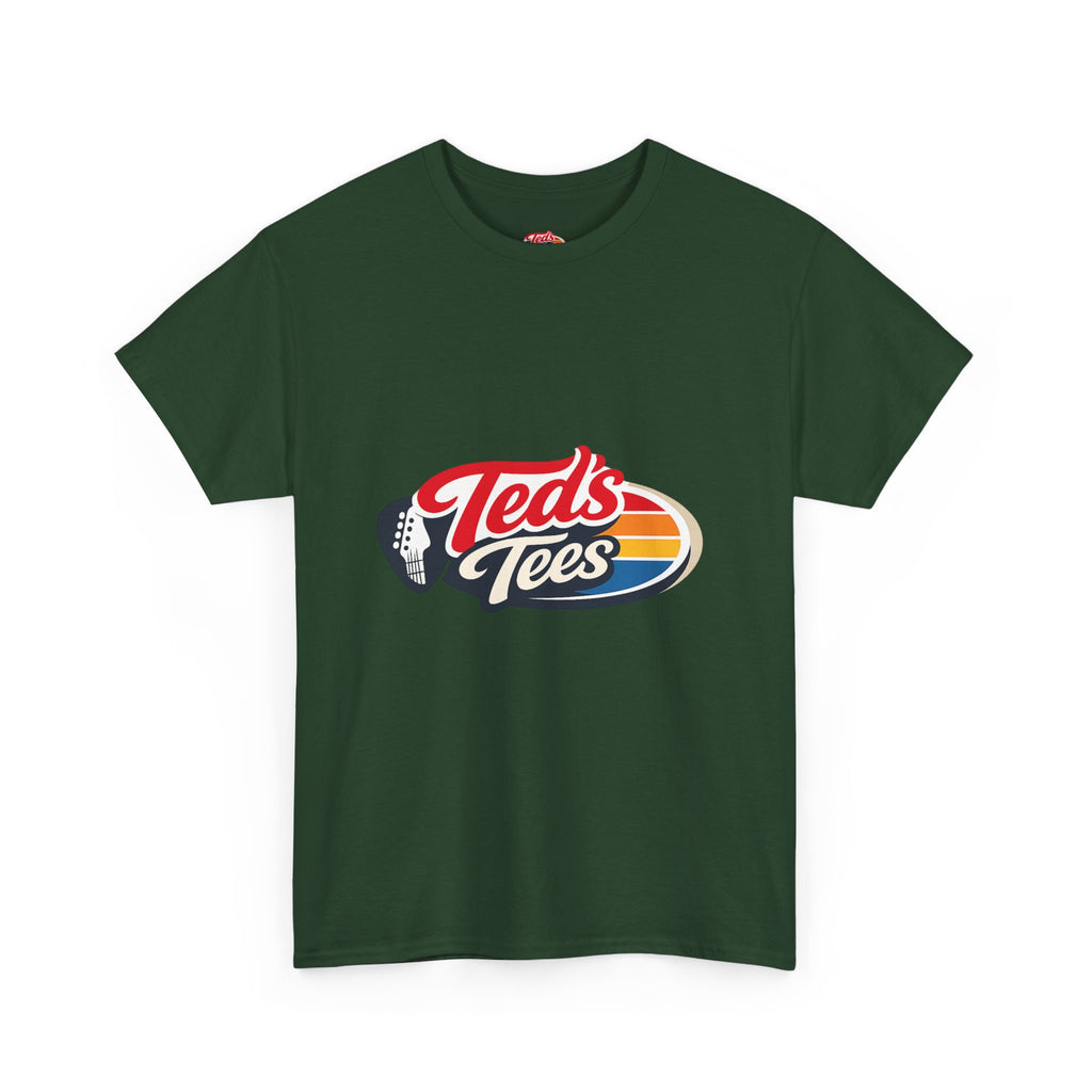 Retro 'Ted's Tees' Logo T-Shirt — Vintage Surf Stripe Graphic Tee