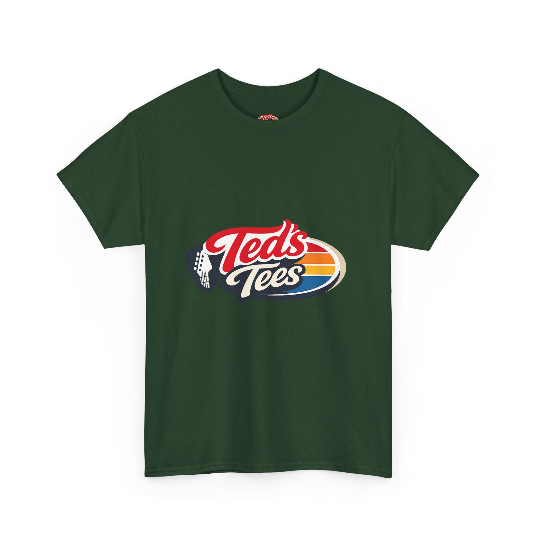 Retro 'Ted's Tees' Logo T-Shirt — Vintage Surf Stripe Graphic Tee