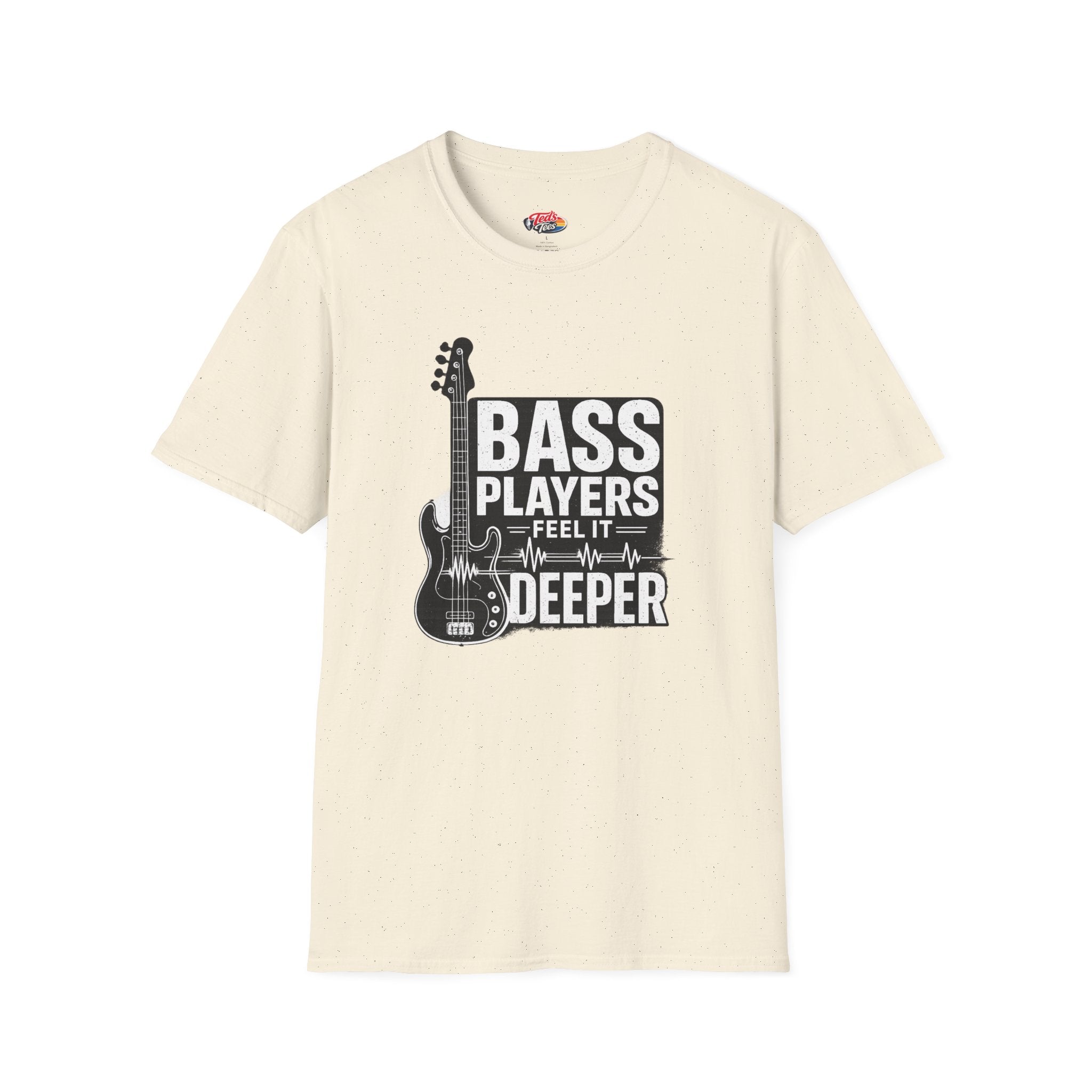 Bass Players Feel It Deeper T-Shirt – Guitarist Bassist Musician Tee