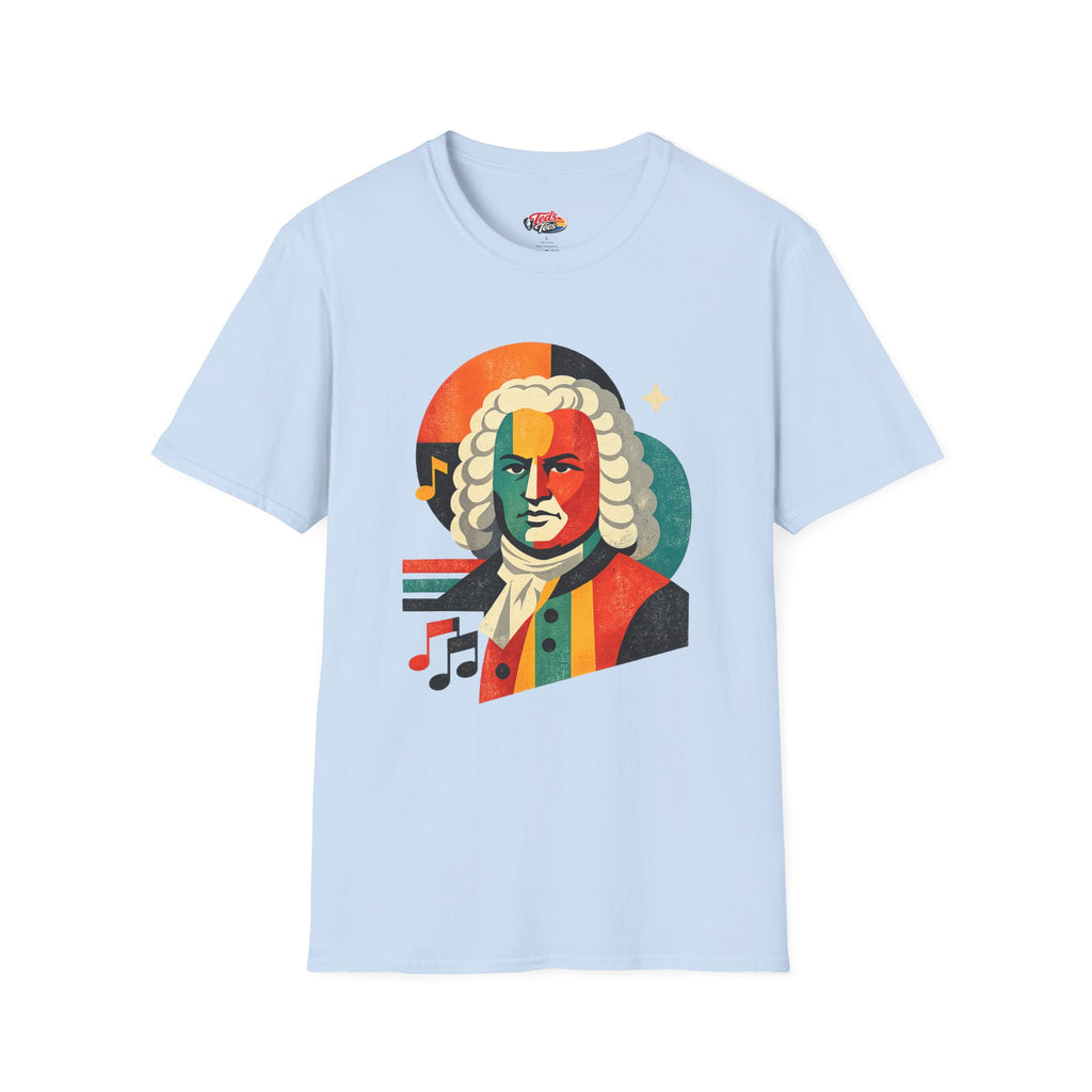 Bach Portrait Graphic T‑Shirt — Vintage Classical Music Tee