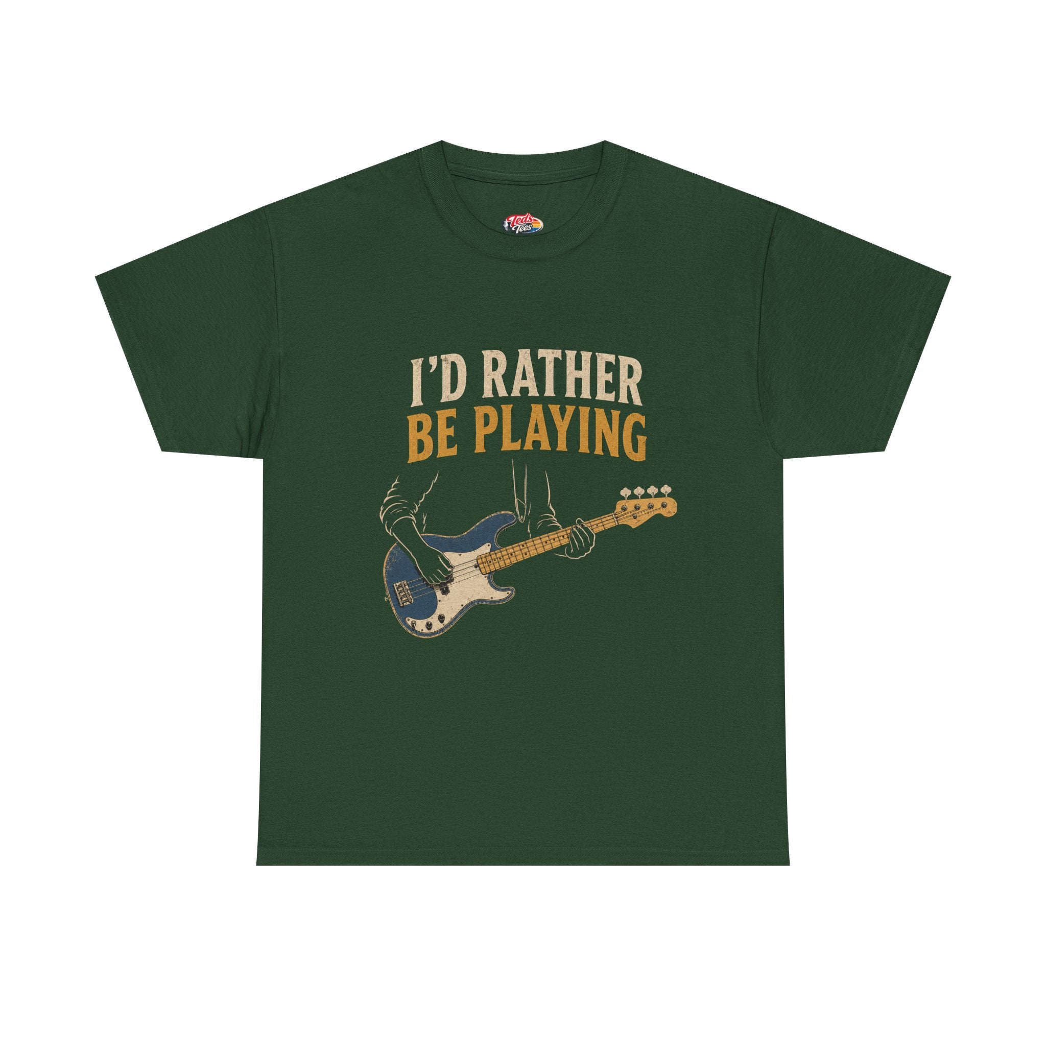 Electric Bass 'I'd Rather Be Playing' Tee