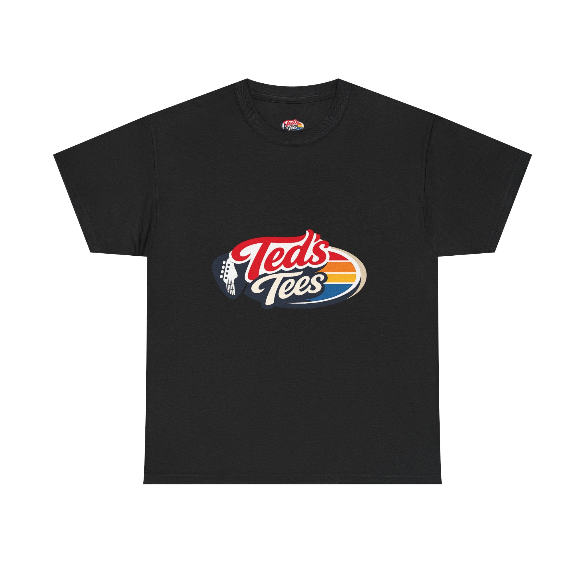 Retro 'Ted's Tees' Logo T-Shirt — Vintage Surf Stripe Graphic Tee