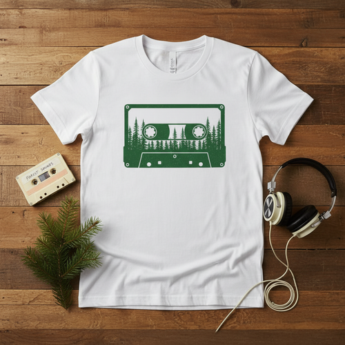 Cassette T-Shirt Mockup