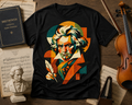 Beethoven Portrait T‑Shirt — Colorful Geometric Classical Composer Tee