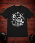 Black metal saved my life t-shirt