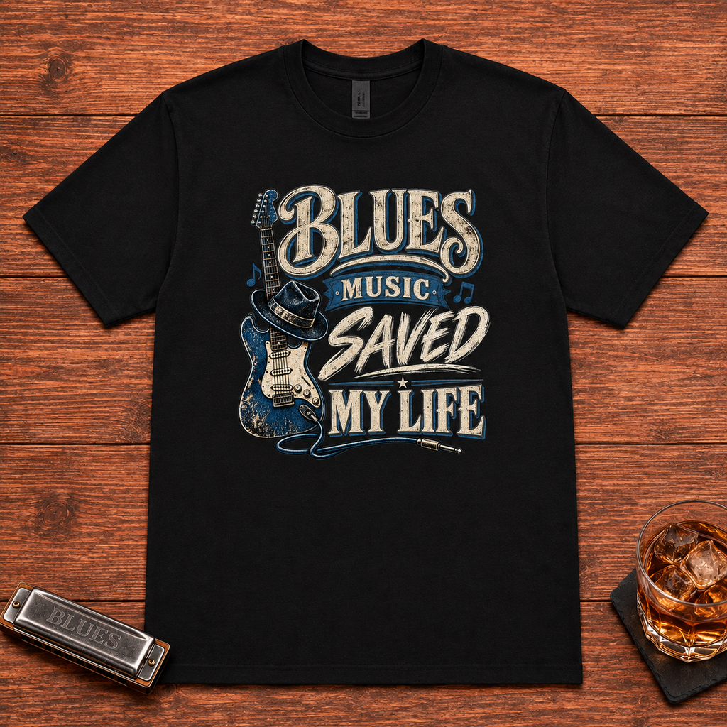 Blues Music Saved My Life T-Shirt