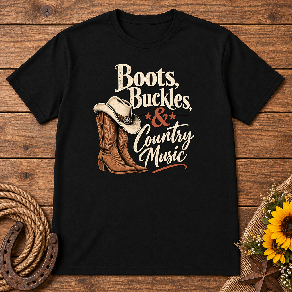 Boots Buckles & Country Music T-Shirt