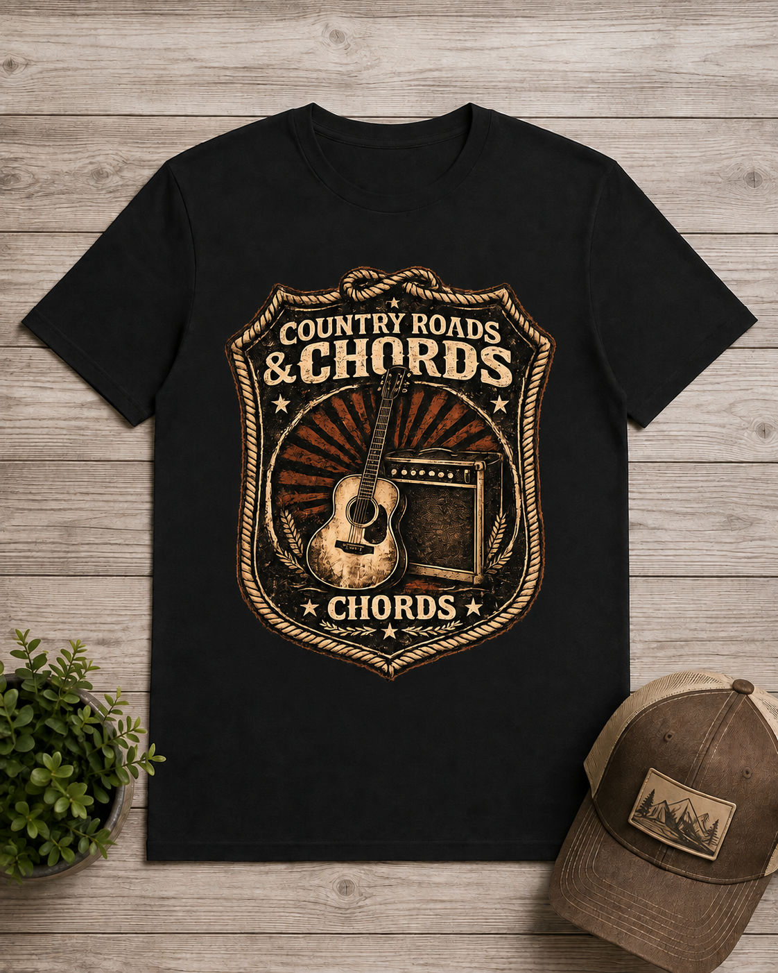 Country Roads & Chords T-Shirt