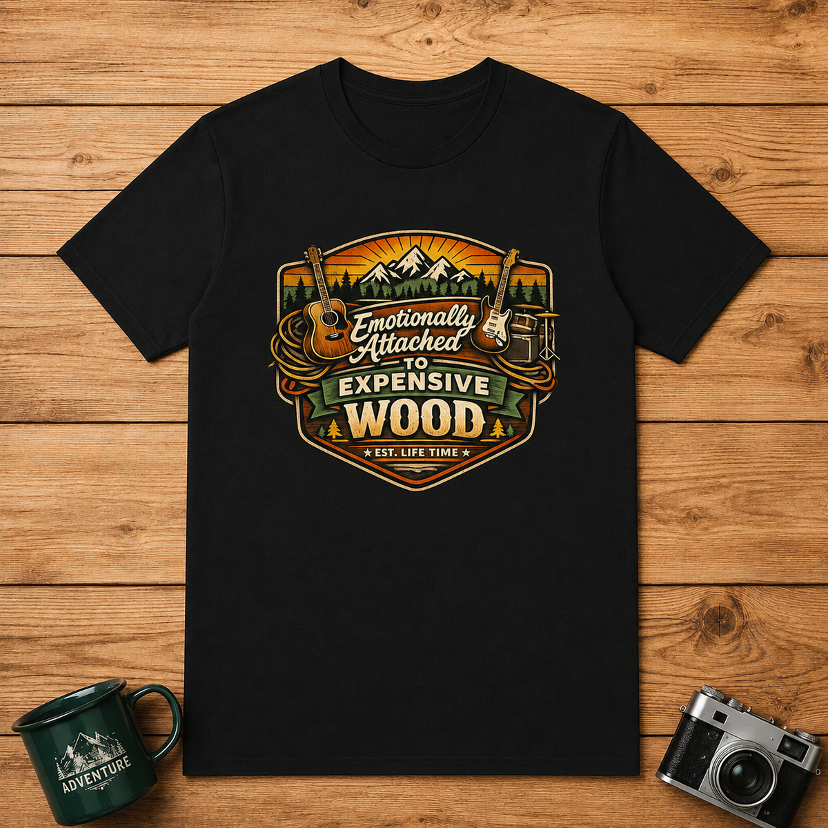 Emotionally Attached to Expensive Wood T-Shirt