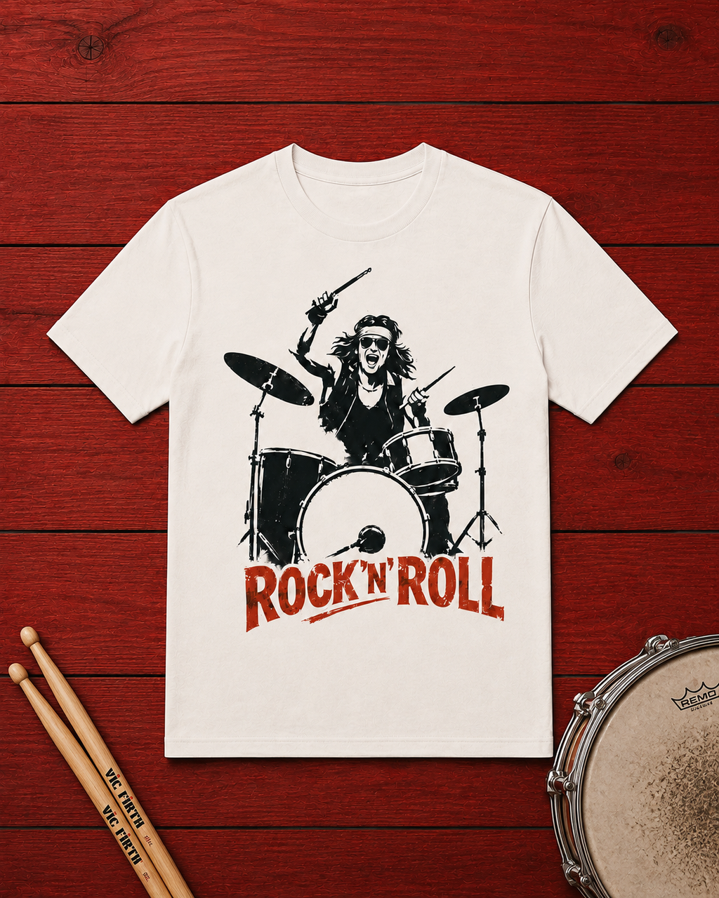 Rock'n'Roll Drummer T-Shirt